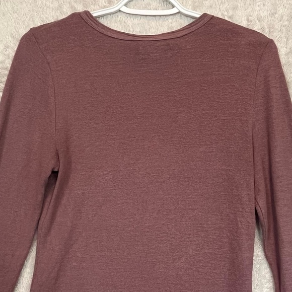 Y2K 90s Bella Henley Top S Grunge Normcore Indie Minimalist Street Coquette - Picture 11 of 14